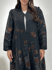 C 1357 - 01 Cinnamon Peacock Printed Abaya