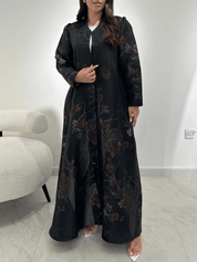C 1357 - 01 Cinnamon Peacock Printed Abaya