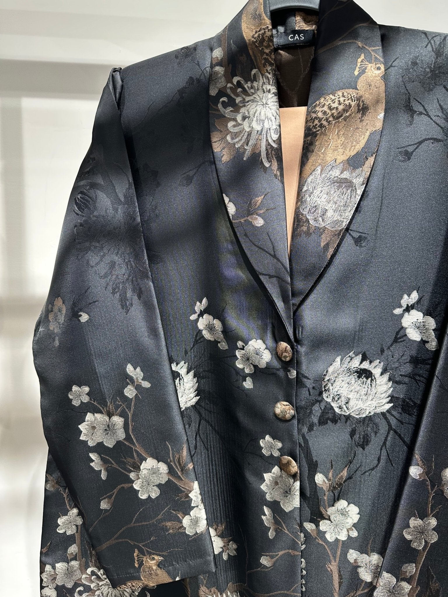 C 1357 - 02 Sepia Peacock Printed Abaya