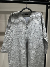 C 1359 - 02 Grey Floral Printed Abaya