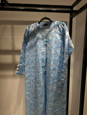 C 1359 - 03 Blue Floral Printed Abaya