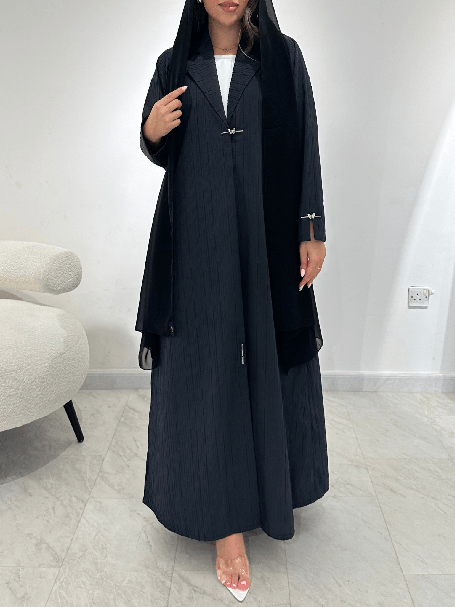 C 1360 - 01 Black Coat Abaya