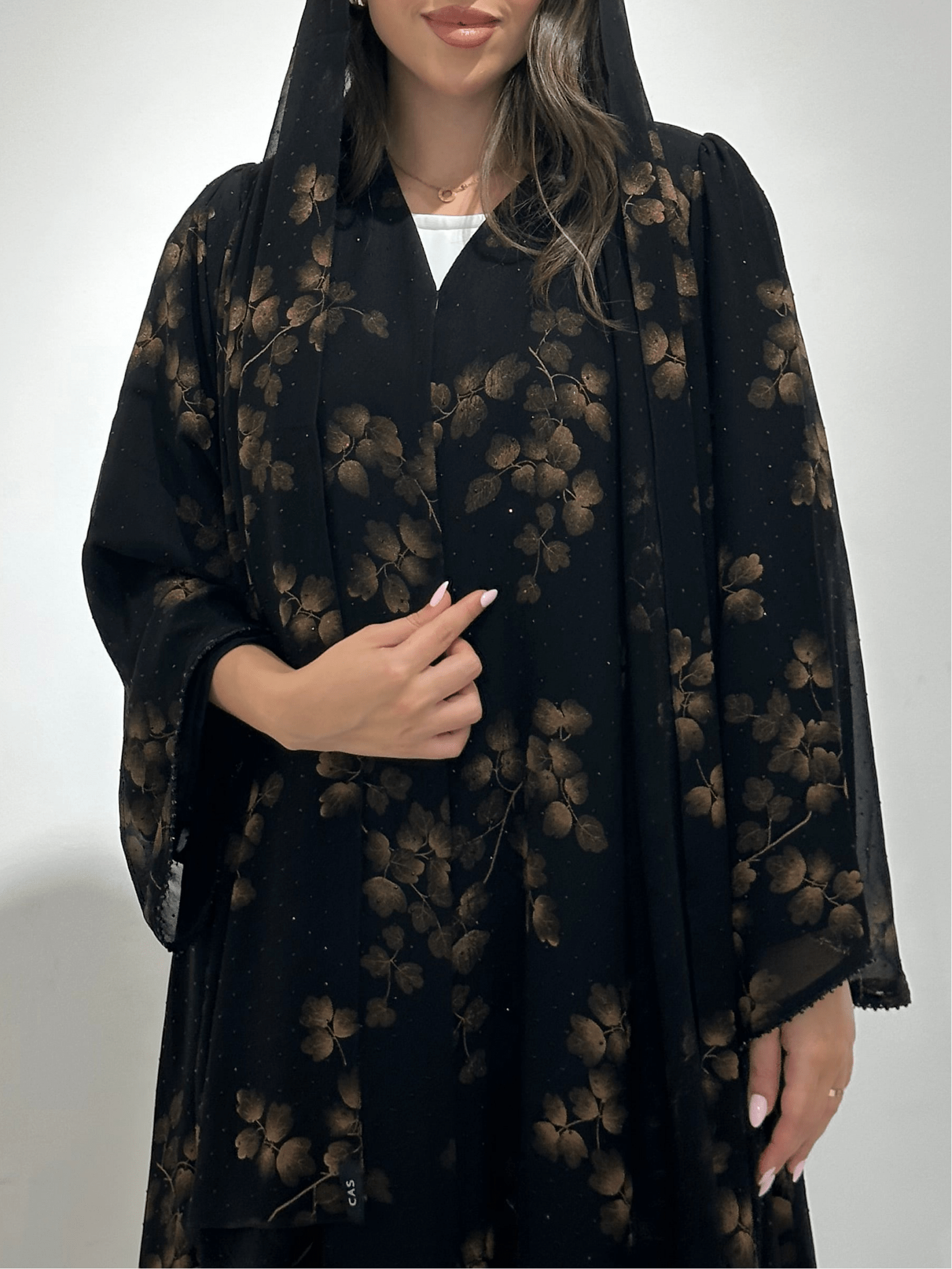 C 1361 - 01 Sepia Beaded Abaya