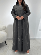 C 1362 - 01 Grey Beaded Abaya