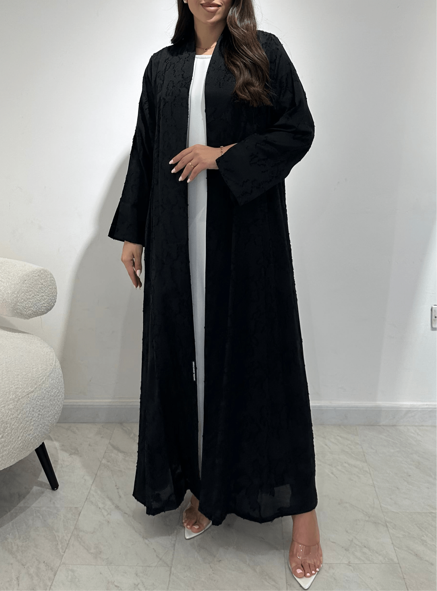 C 1363 - 01 Black Printed Abaya