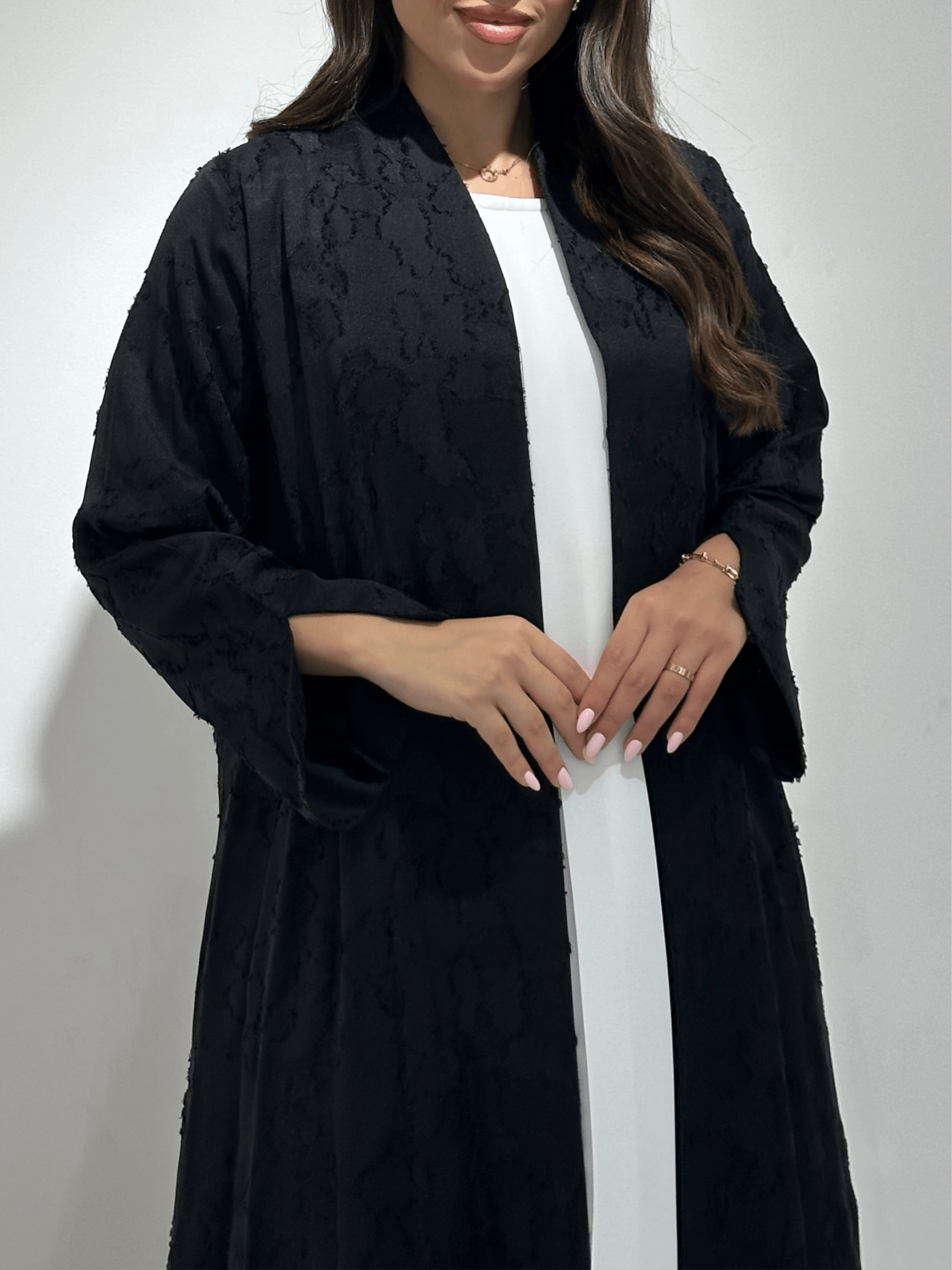 C 1363 - 01 Black Printed Abaya