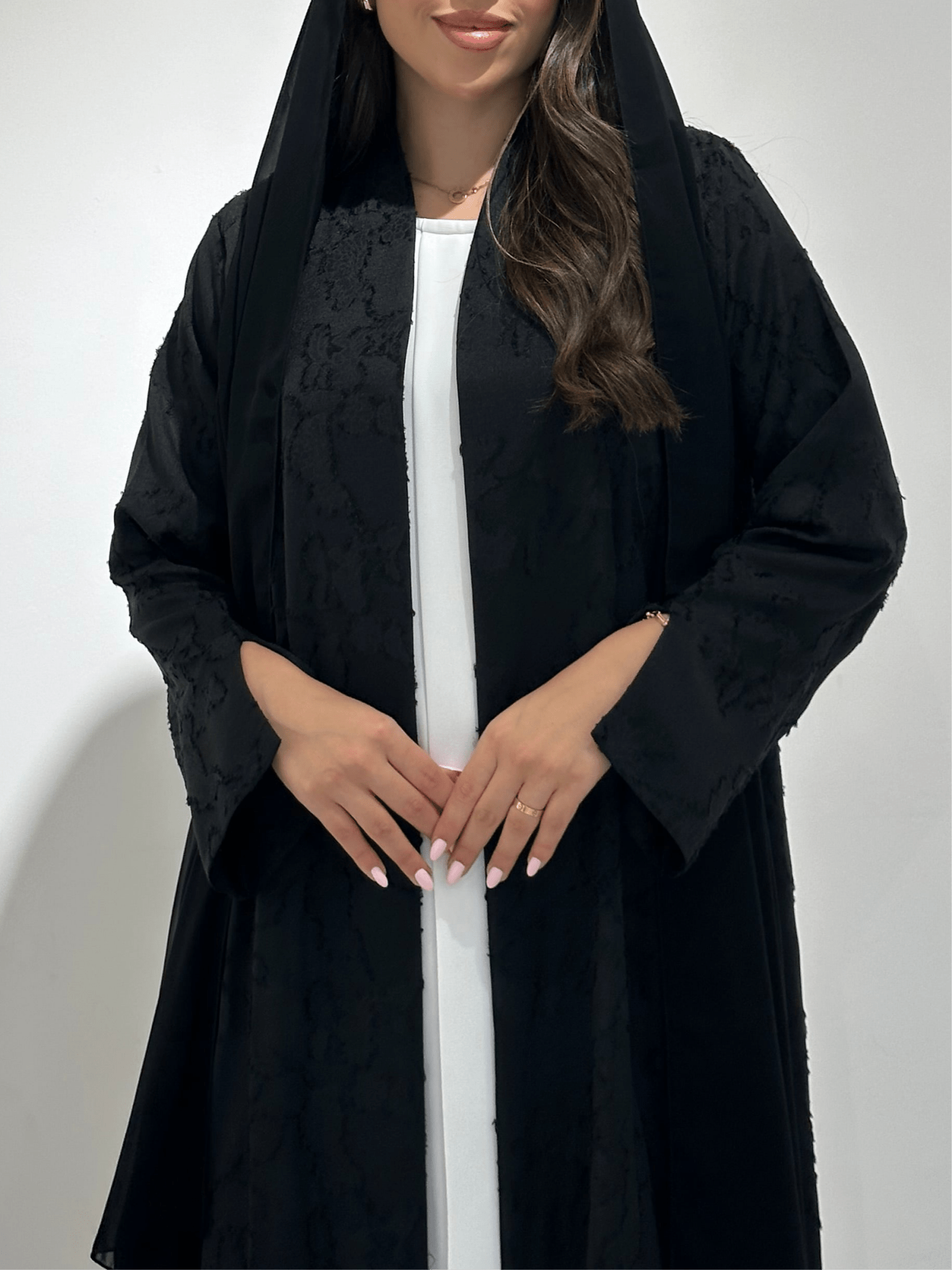 C 1363 - 01 Black Printed Abaya
