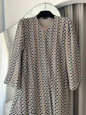 C 1377 Brown Wave Abaya