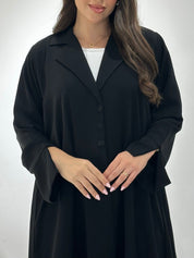 C 1381 Black Coat Abaya