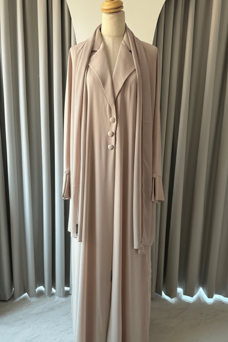 C 1384 - 04 Beige Coat Abaya