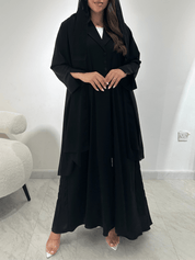 C 1384 Black Coat Abaya