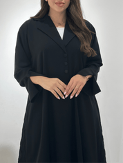 C 1384 Black Coat Abaya