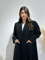 C 1386 Black Coat Abaya