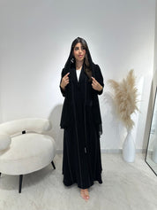 C 1386 Black Coat Abaya