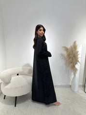 C 1388 Beaded Black Abaya