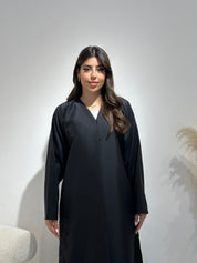 C 1388 Beaded Black Abaya