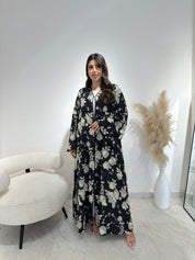 C 1399 Printed Black Abaya