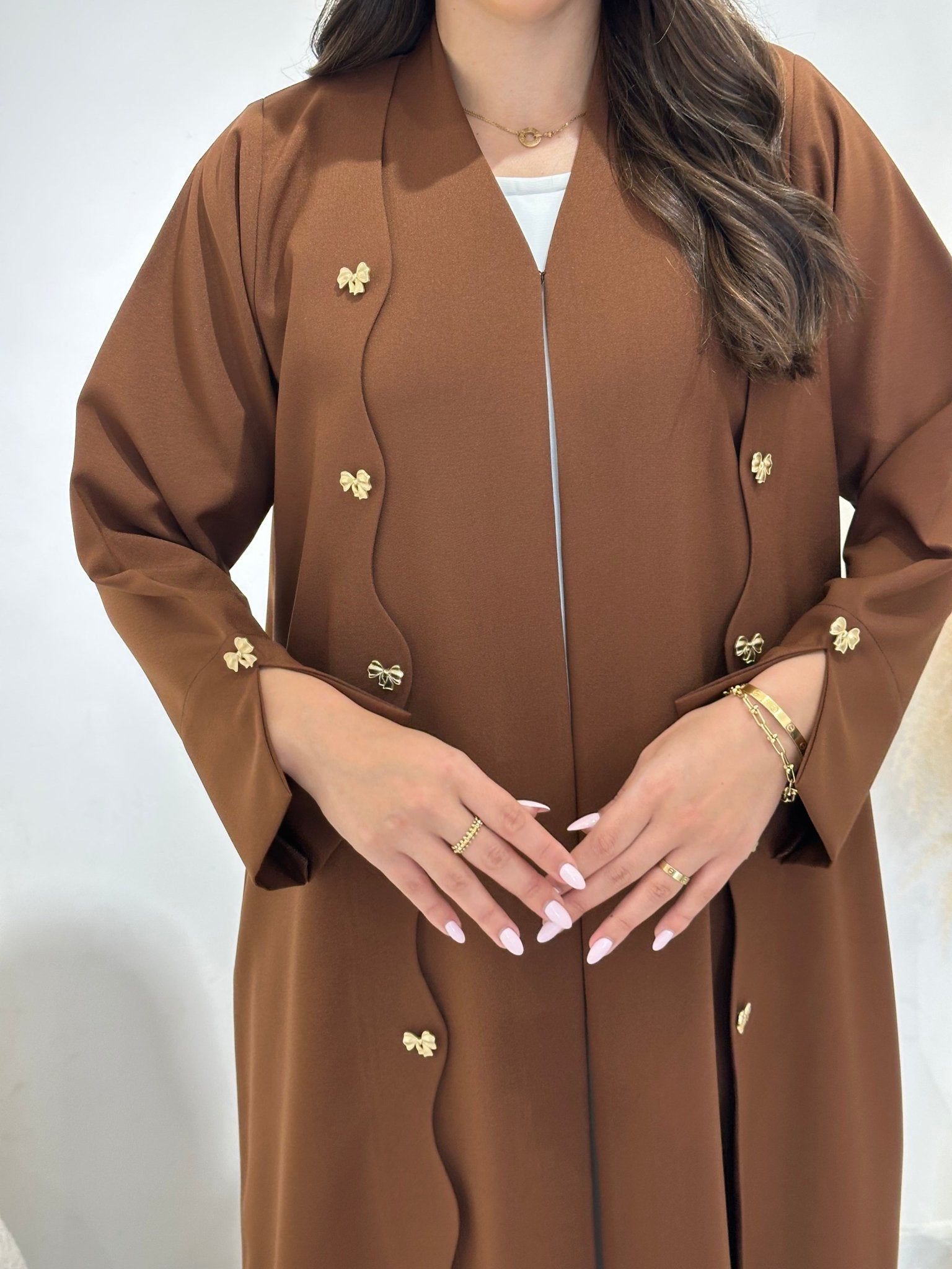 C 1404 Caramel Coquette Abaya