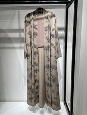 C 1413 - 02 Almond Floral Printed Abaya