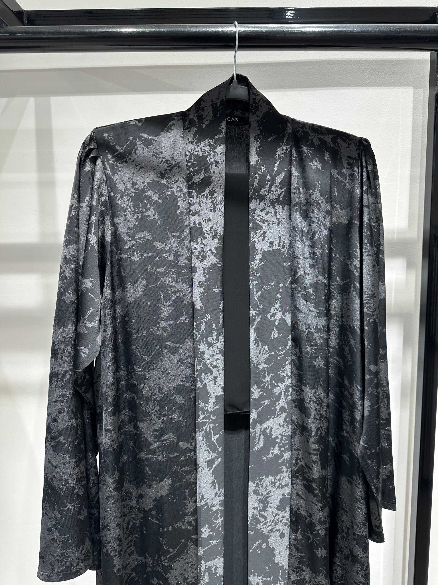 C 1414 - 04 Silver Printed Abaya