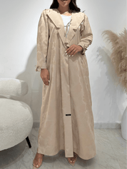 C 1416 - 01 Beige Coat Abaya