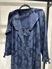 C 1416 - 03 Navy Blue Coat Abaya