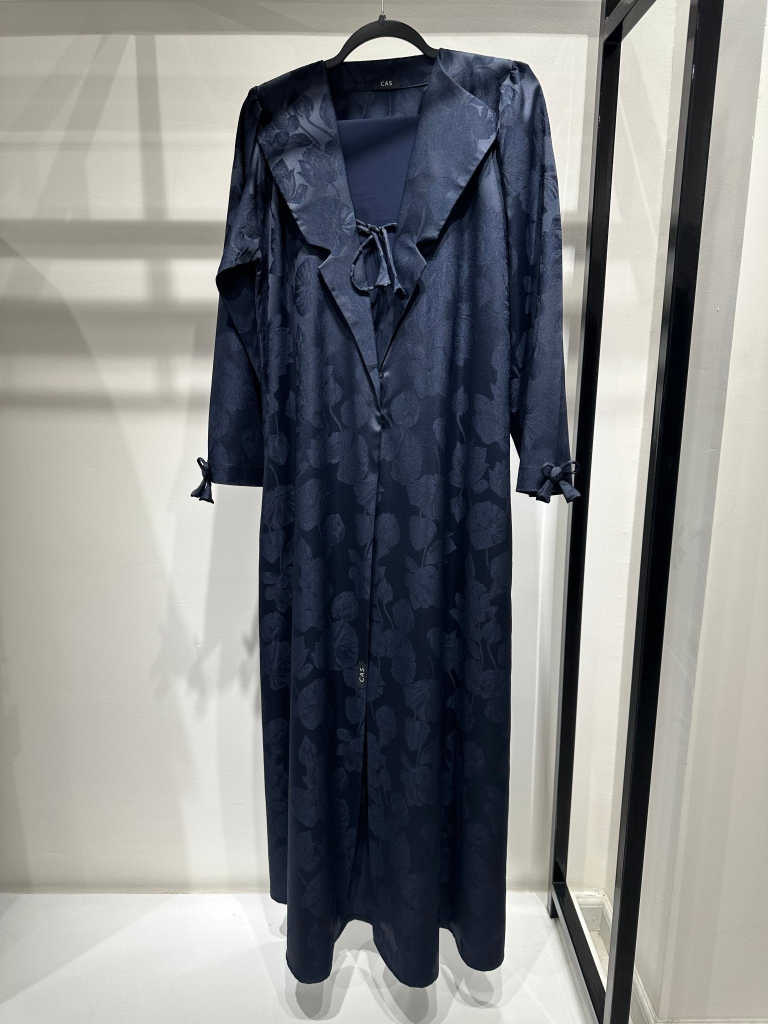 C 1416 - 03 Navy Blue Coat Abaya
