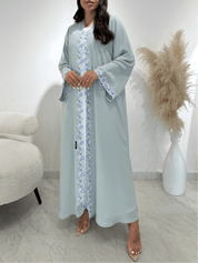 C 1417 - 01 Mint Floral Lace Abaya