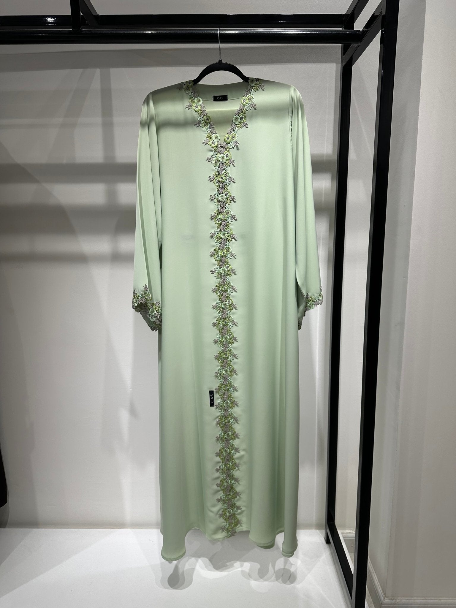 C 1417 - 02 Moss Floral Lace Abaya