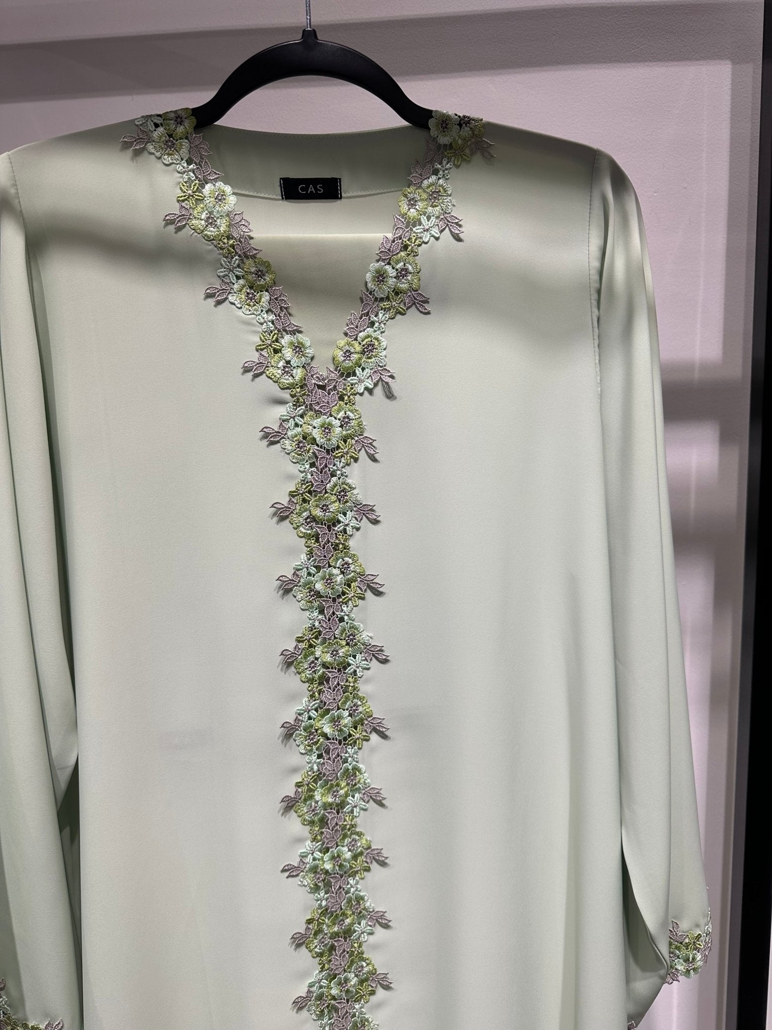 C 1417 - 02 Moss Floral Lace Abaya