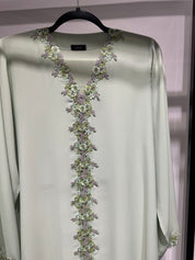 C 1417 - 02 Moss Floral Lace Abaya