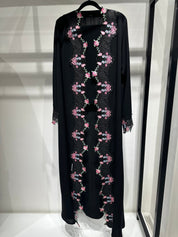 C 1418 - 05 Black Floral Lace Abaya