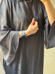 C 1453 Black Crystals Abaya