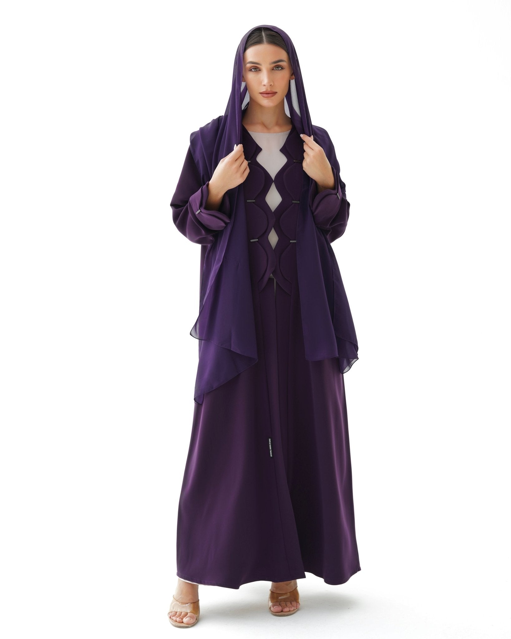 C 1476 Indigo Abaya