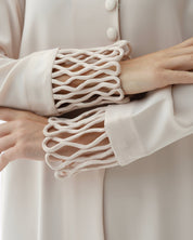 C 1479 Vanilla Cream Abaya