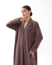 C 1480 Coral Pink Abaya