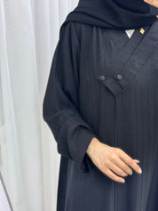 C 1521 Black work Abaya