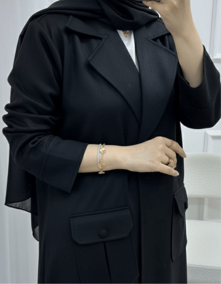 C 1538 - 03 Black Coat Abaya