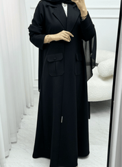 C 1538 - 03 Black Coat Abaya