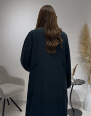 C 1598 Forest Green Lace Abaya