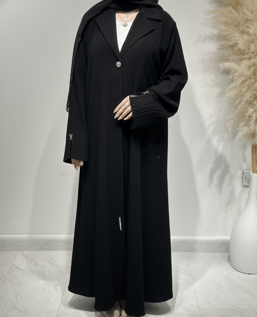 C 1611 Black Coat Abaya