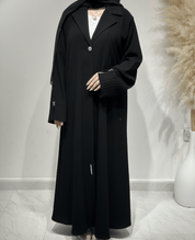 C 1611 Black Coat Abaya