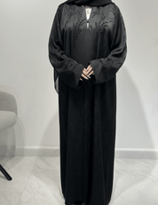 C 1612 Black Beaded Abaya