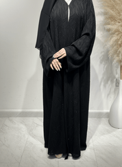 C 1616 Black Beaded Abaya