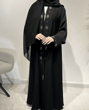 C 1617 Black Beaded Abaya
