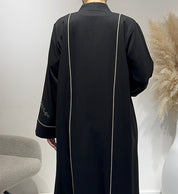 C 1631 Black Beaded Embroidered Abaya
