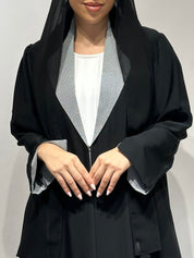 C 1633 Black Coat Abaya