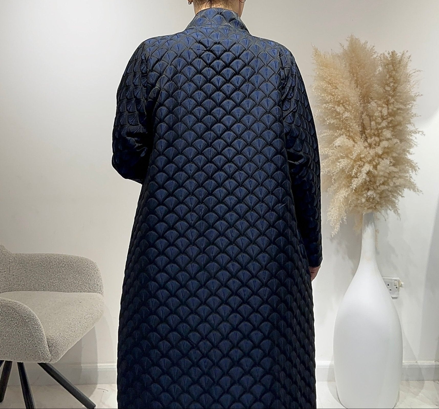 C 1649 Night Blue Abaya