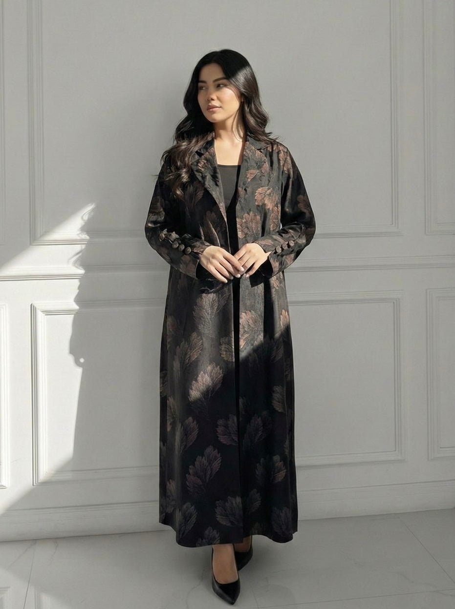 C 1655 Bronze Printed Abaya