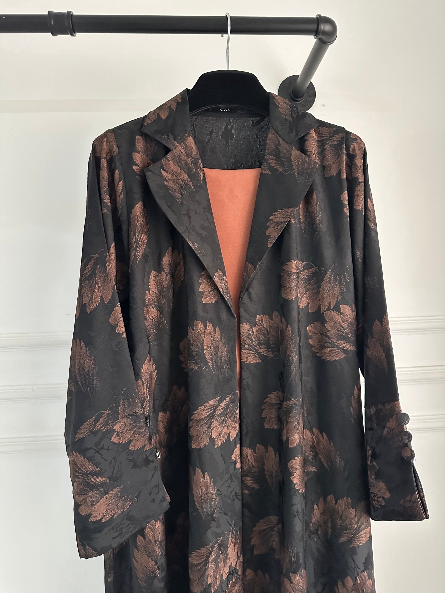 C 1655 Bronze Printed Abaya